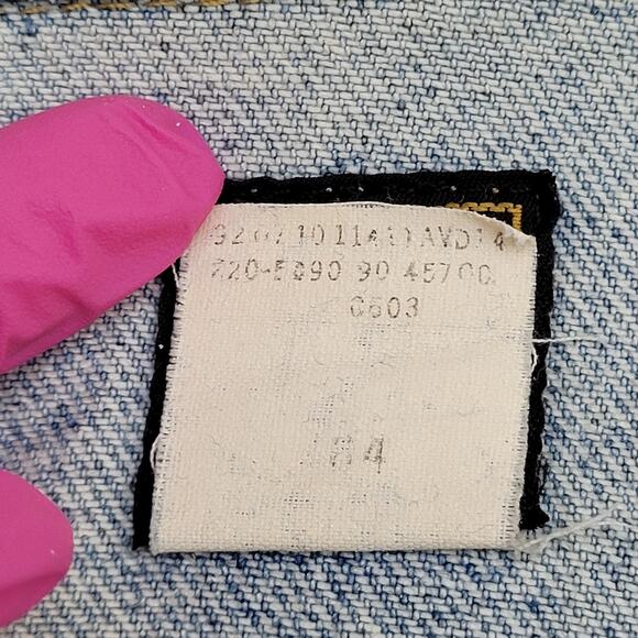 Vintage 60s Lee Riders Denim Jacket Medium 22x26 Faded Medium-Wash - Picture 7 of 13